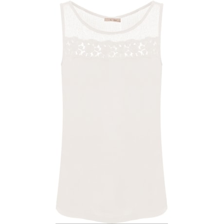 REGATA DECOTE TELA COM RENDA - OFF WHITE REGATA DECOTE TELA COM RENDA - OFF WHITE