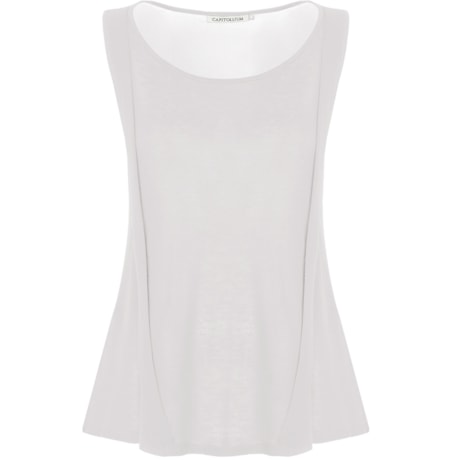 REGATA MALHA MODAL COM SHIFFON COSTAS PARFAIT - OFF WHITE