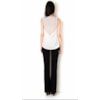 REGATA MALHA MODAL COM SHIFFON COSTAS PARFAIT - PRETO