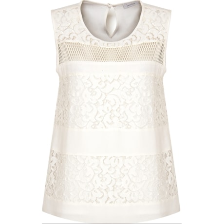 REGATA SOPHIE LONGA RENDA C/ CREPE - OFF WHITE REGATA SOPHIE LONGA RENDA C/ CREPE - OFF WHITE