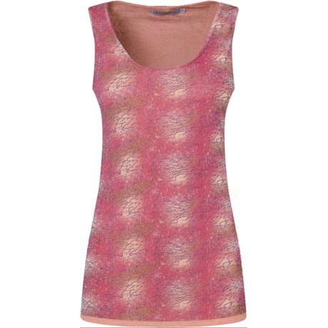 REGATA TULE DUPLA ESTAMPADA - ROSÊ