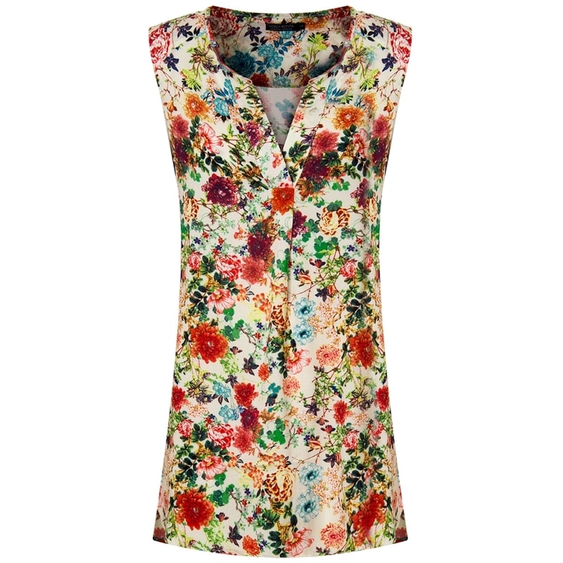 REGATA VISCOSE FLORAL LONGO - CRU