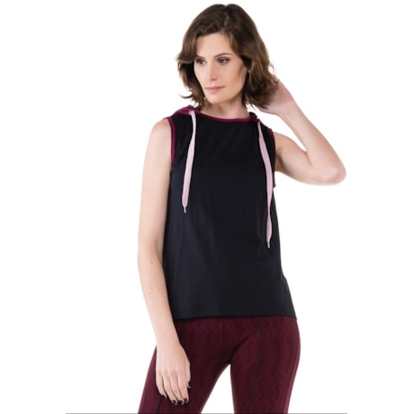 REGATA WALK TREND BICOLOR COM CAPUZ - PRETO