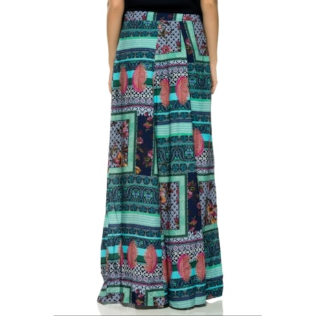 SAIA LONGA  CAPITOLLIUM PET FLORAL - TURQUESA