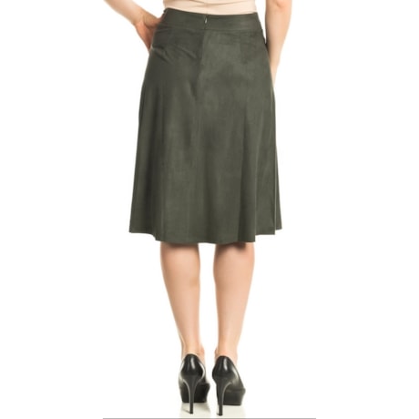 SAIA MIDI CAPITOLLIUM EXCLUSIVE  SUEDE - VERDE