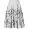 SAIA MIDI CAPITOLLIUM FLORAL - AZUL CLARO