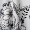 SAIA MIDI CAPITOLLIUM FLORAL - AZUL CLARO