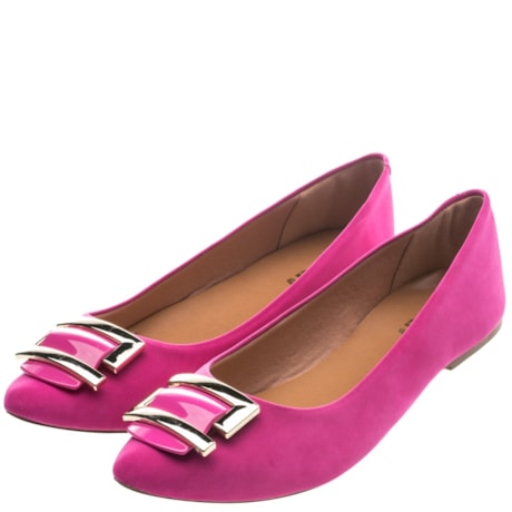 SAPATILHA SUA CIA VERNIZ FIVELA DOURADA - PINK SAPATILHA SUA CIA VERNIZ FIVELA DOURADA - PINK