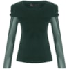 SATIKO+ISABEL - BLUSA MANGA LONGA BUFANTE - VERDE