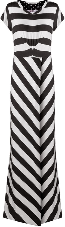 vestido de malha de listra