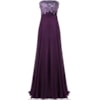 SCALA - VESTIDO DE FESTA LONGO BUSTO BORDADO - UVA