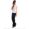SCALON - BLUSA T-SHIRT ESTAMPA GOOD LUCK OLHO GREGO - BRANCO
