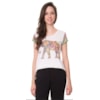 SCALON - BLUSA T-SHIRT GOODLUCK ESTAMPA ELEFANTE - BRANCO