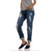 SCALON - CALÇA JEANS BOYFRIEND DETALHE RASGADO - JEANS SCALON - CALÇA JEANS BOYFRIEND DETALHE RASGADO - JEANS