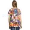 SCALON - T-SHIRT CREPE ESTAMPA ISLA BARRA DUPLA - LARANJA