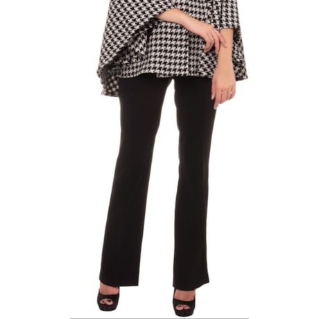 SERGIO GAZ - CALÇA FLARE ALFAIATARIA VINCO - PRETO