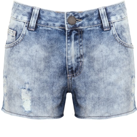 SHORTS JEANS STONADO MATELASSÊ - JEANS SHORTS JEANS STONADO MATELASSÊ - JEANS
