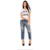 SHOULDER - CALÇA JEANS BOYFRIEND C/CORRENTES - JEANS