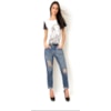 SHOULDER - CALÇA JEANS BOYFRIEND C/CORRENTES - JEANS