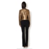 SPENCER METALIZADO ARMANI BORDADO MISS - BRONZE