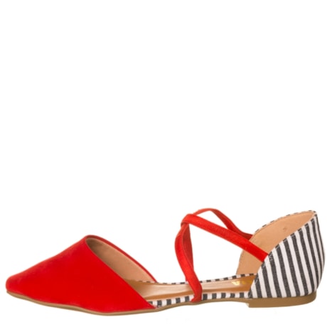SUA CIA - SANDÁLIA NOBUCK DETALHE LISTRAS - VERMELHO SUA CIA - SANDÁLIA NOBUCK DETALHE LISTRAS - VERMELHO