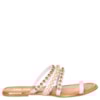 SUA CIA - SANDÁLIA RASTEIRA TIRAS COM PÉROLAS - OFF WHITE