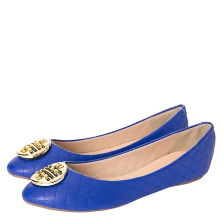 SUA CIA - SAPATILHA MATELASSÊ FIVELA METAL - AZUL ROYAL SUA CIA - SAPATILHA MATELASSÊ FIVELA METAL - AZUL ROYAL