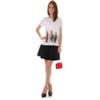 T-SHIRT 100% VISCOSE PINGUINS - BRANCO