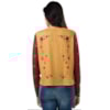 T-SHIRT CANTÃO SILK FLORAL MANGA LONGA - AMARELO