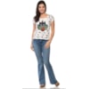 T-SHIRT CANTÃO SILK GATOS M/C - OFF WHITE