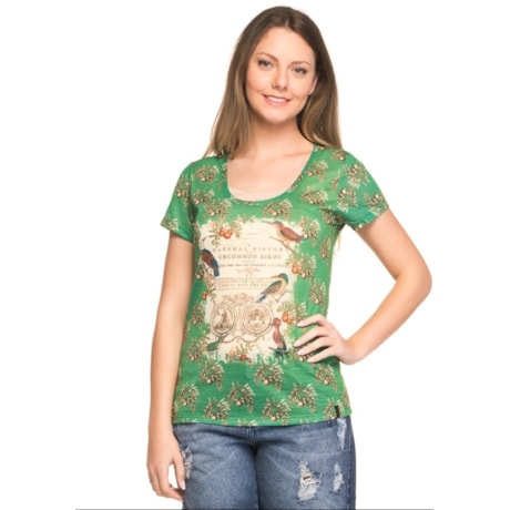 T-SHIRT CANTÃO SILK GUIDE - VERDE