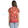 T-SHIRT CANTÃO TROPICAL HIBISCO - VERMELHO