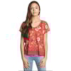 T-SHIRT CANTÃO TROPICAL HIBISCO - VERMELHO