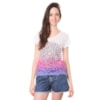 T-SHIRT MANDALA CAPITOLLIUM  BARRADO - BRANCO