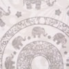 T-SHIRT MANDALA ELEFANTE CAPITOLLIUM - BRANCO