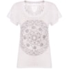 T-SHIRT MANDALA ELEFANTE CAPITOLLIUM - BRANCO