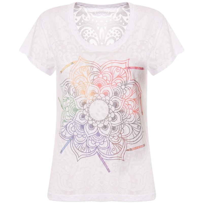 T-SHIRT MANDALA LAPIS  CAPITOLLIUM - BRANCO