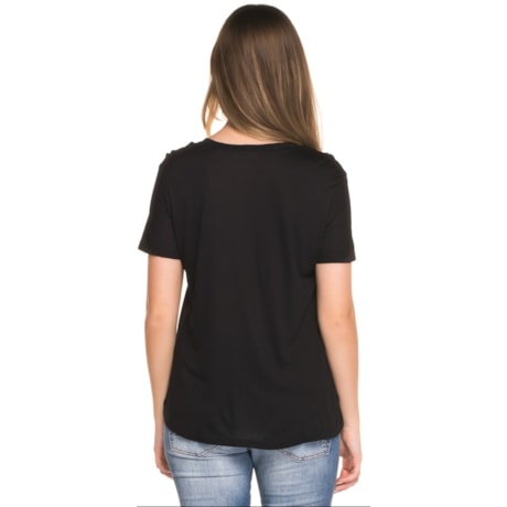 T-SHIRT NICE CLUB CETM COM MALHA - PRETO