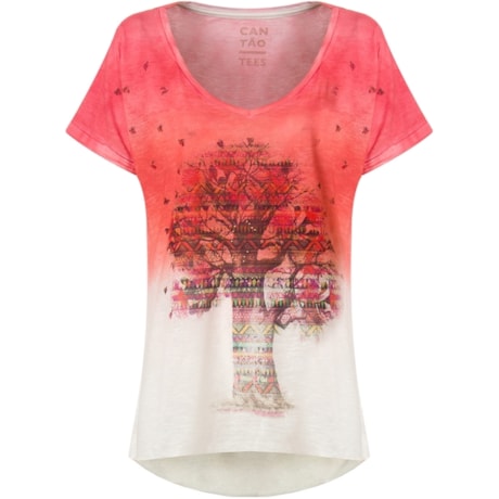T-SHIRT SILK BAOBÁ SPRAY - ROSA T-SHIRT SILK BAOBÁ SPRAY - ROSA