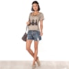 T-SHIRT STONADA TRÊS MONKEIS - KHAKI