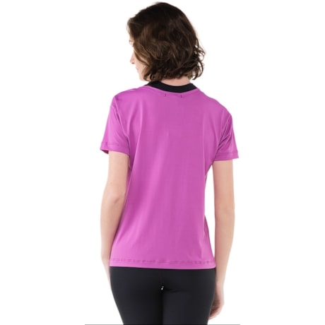 T-SHIRT WALK TREND DETALHE PALA MC - ROSA