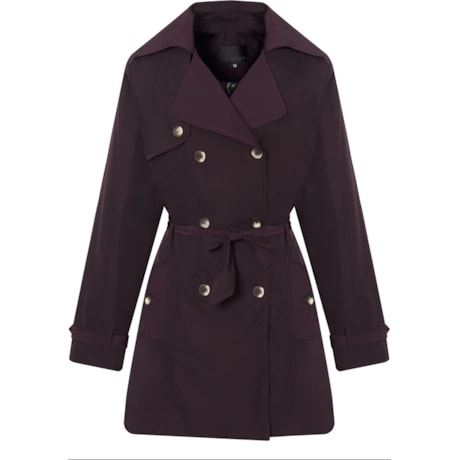 TRENCH COAT  ANTHOLOGIA  MEMORY 3/4 - BERINJELA