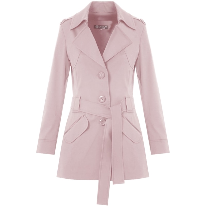 TRENCH-COAT GABARDINE YOSHI - ROSÊ TRENCH-COAT GABARDINE YOSHI - ROSÊ
