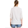 TRIBECA - BLUSA VISCOSE MAQUINETADA - OFF WHITE