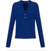 TRIBECA - CAMISA CREPE GOLA PADRE 2 BOLSOS - AZUL