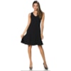 TRIBECA - VESTIDO CREPE LISO - PRETO