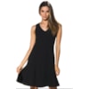 TRIBECA - VESTIDO CREPE LISO - PRETO