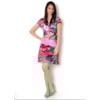 VESTIDO A VISCOSE REALTIVA MANGA JAPONESA - ROSA