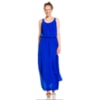 VESTIDO ADRIENNE CAPITOLLIUM LONGO DETALHES GOLA PREGAS - ROYAL