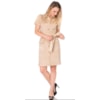 VESTIDO AMÍSSIMA SUEDE UTILITÁRIO COM BOLSOS - KHAKI